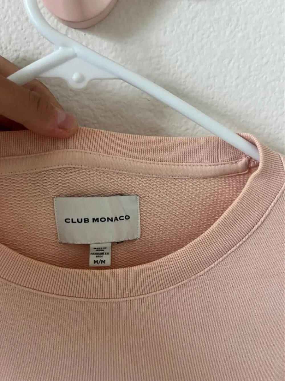 Club Monaco Men's Salmon Pink Crewneck (M)